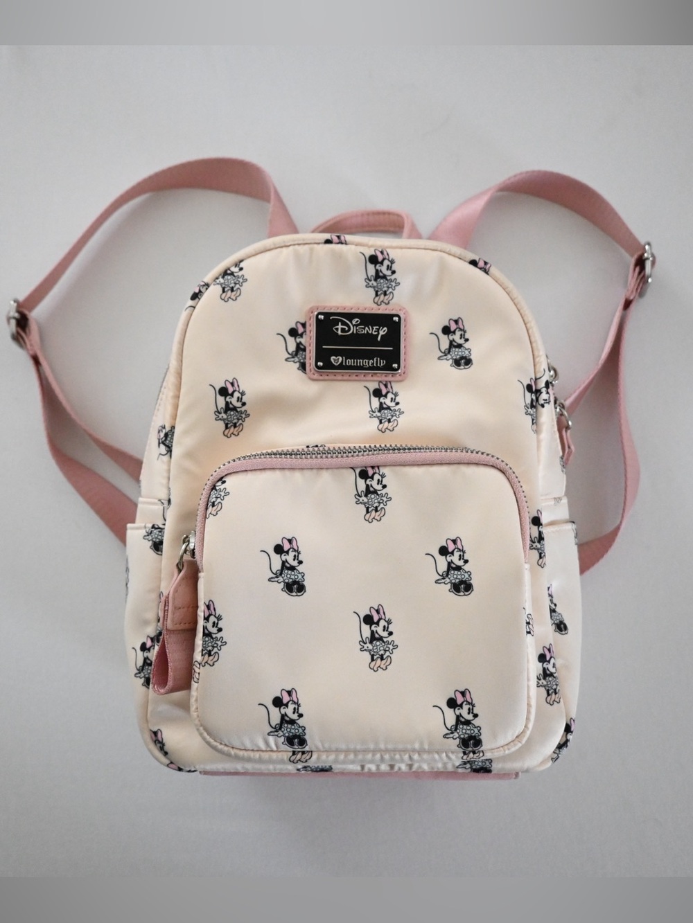 Disney Minnie Mouse Loungefly Mini Satin Backpack Bag